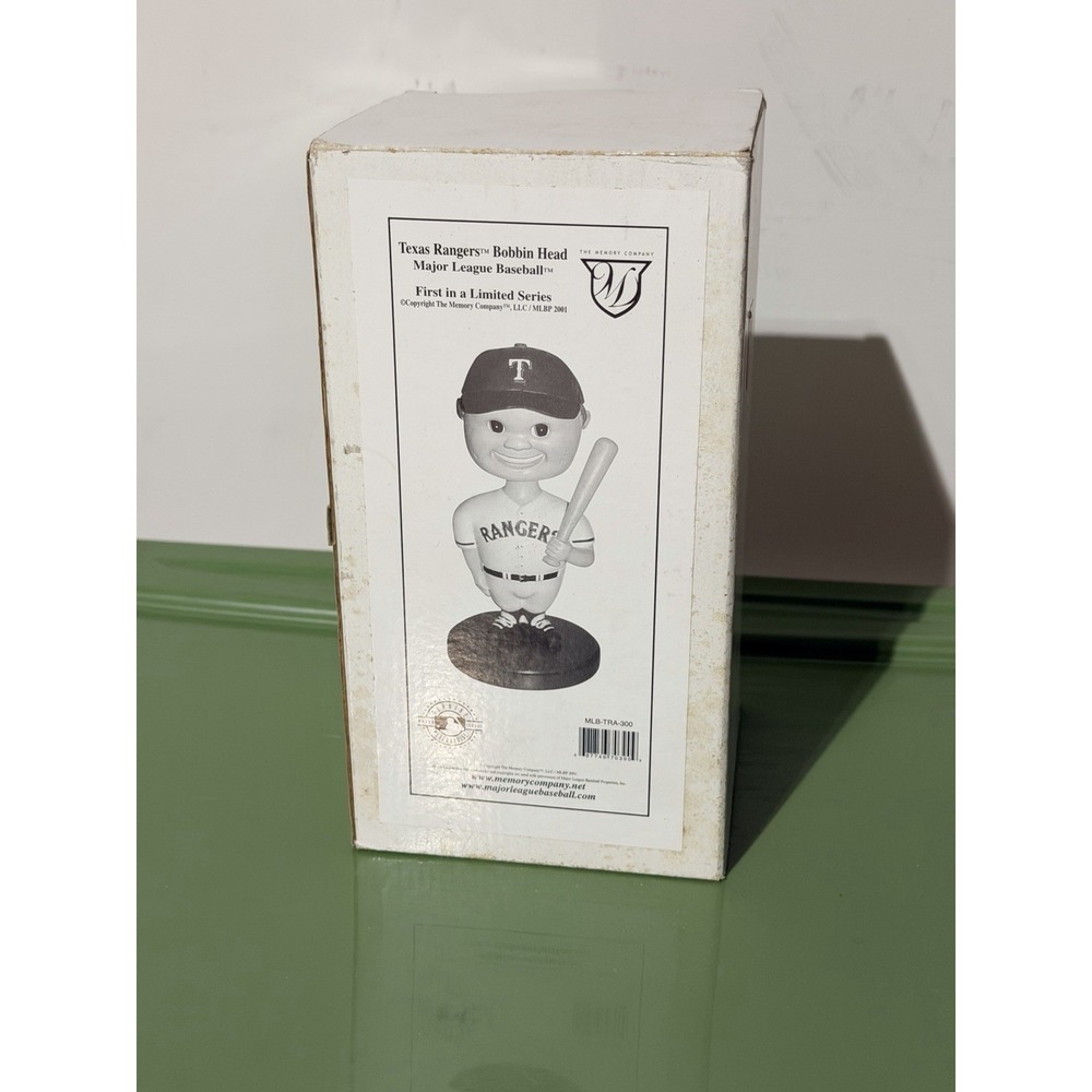 Texas Rangers Baseball Bobbin Head Memory Company MLB BOBBLEHEAD 2001